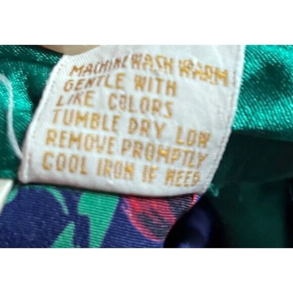 Vintage 80s Victorias Secret Satin Gold Label Kimono PJ Intimate Robe US Small - Picture 9 of 9